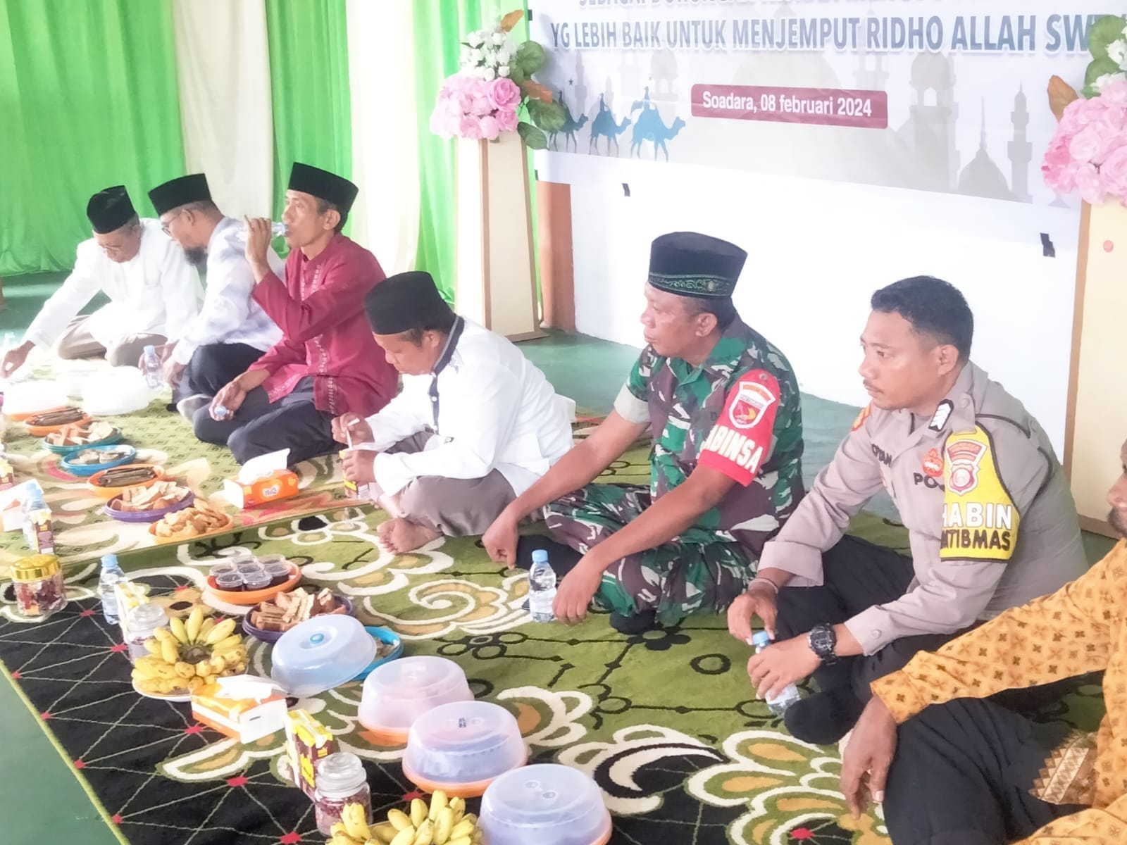 Jalin Keharmonisan, Babinsa Kodim 1505 Tidore Hadiri Acara Isra Mi’raj