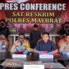 Polres Maybrat Melaksanakan Press Conference kasus Tindak Pidana Pembunuhan