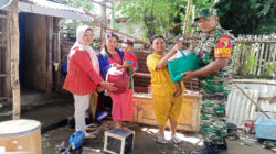 Peduli Anak Stunting, Babinsa Kelurahan Bence Dampingi Kader Posyandu Berikan Bantuan Sembako Dan Tambahan Gizi