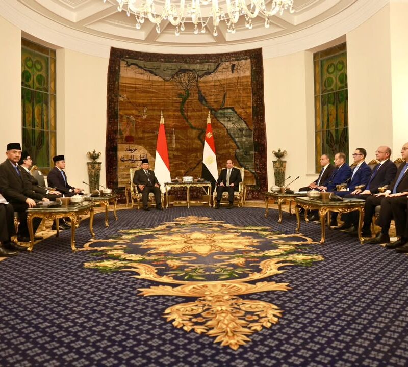 PRESIDEN PRABOWO SUBIANTO GELAR PERTEMUAN BILATERAL DENGAN PRESIDEN MESIR DI KAIRO