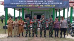 Pastikan Tepat Sasaran, Tim Wasev Mabes TNI Tinjau Hasil Opster di Kodim 0829/Bangkalan