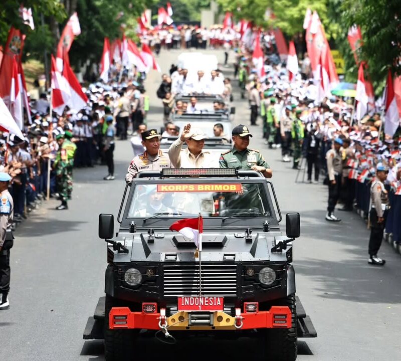 Presiden Prabowo Hadiri Pembukaan Apel Kasatwil Polri 2024 di Akpol Semarang