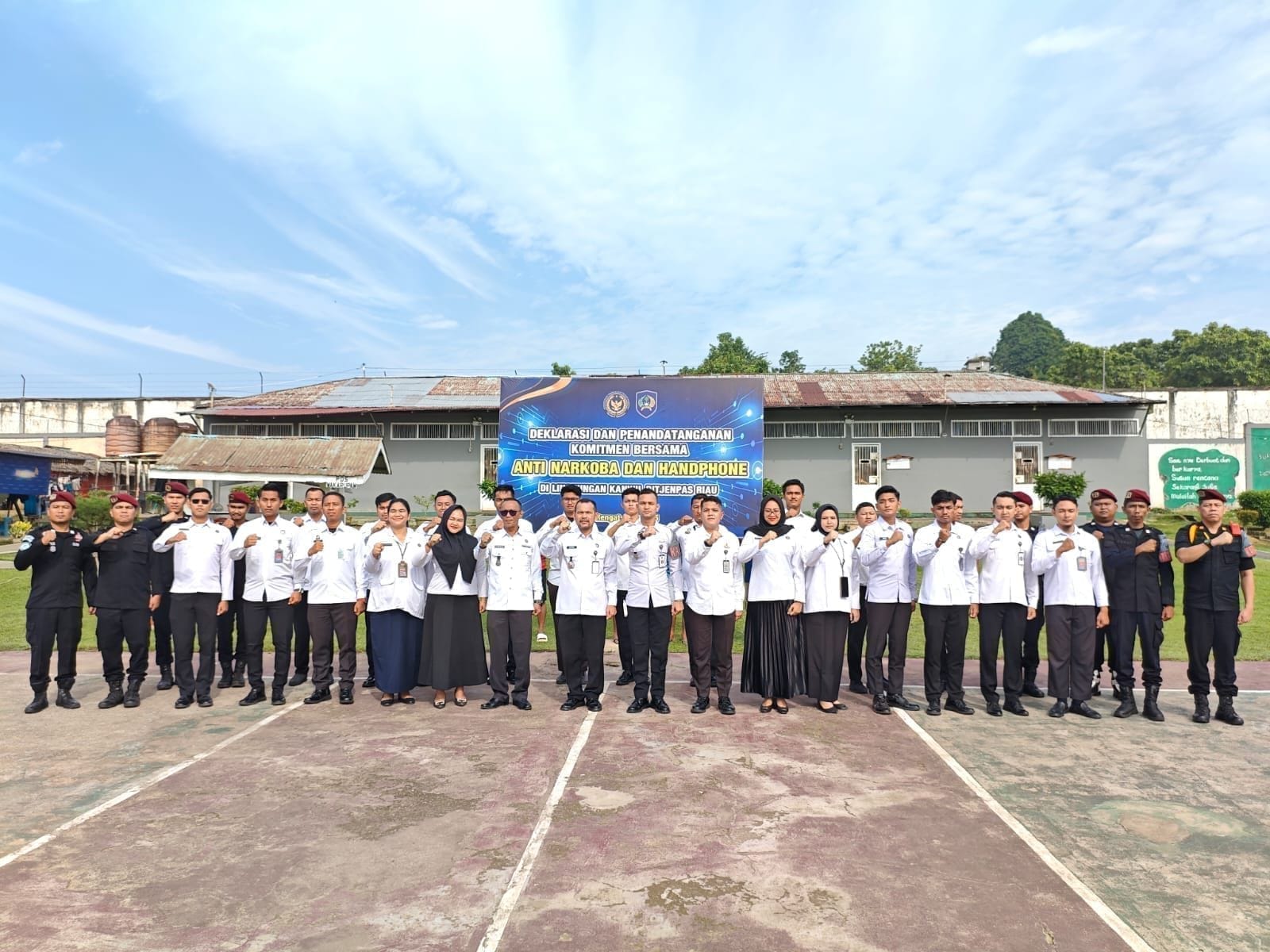 Rutan Rengat Deklarasikan Anti Narkoba dan Alat Komunikasi Ilegal