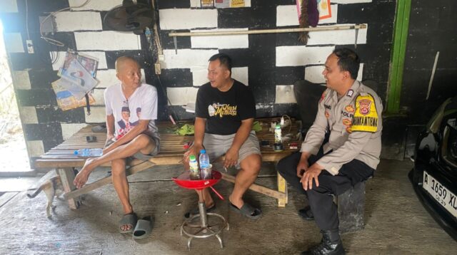 Bhabinkamtibmas Kelurahan Bunder Jalin Silaturahmi dan Edukasi Kamtibmas dengan Warga