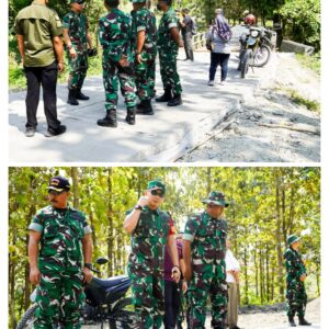 IMG_20250731_111150 Dandim Bojonegoro Tinjau Progres Pembangunan Jalan Cor Beton TMMD 125 di Desa Soko