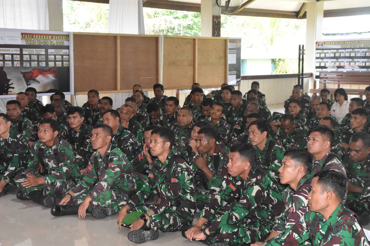 Usai Upacara Bendera, Dandim 1710/Mimika Gelar Jamdan Sampaikan Arahan Kasad Kepada Segenap Prajurit dan PNS Kodim