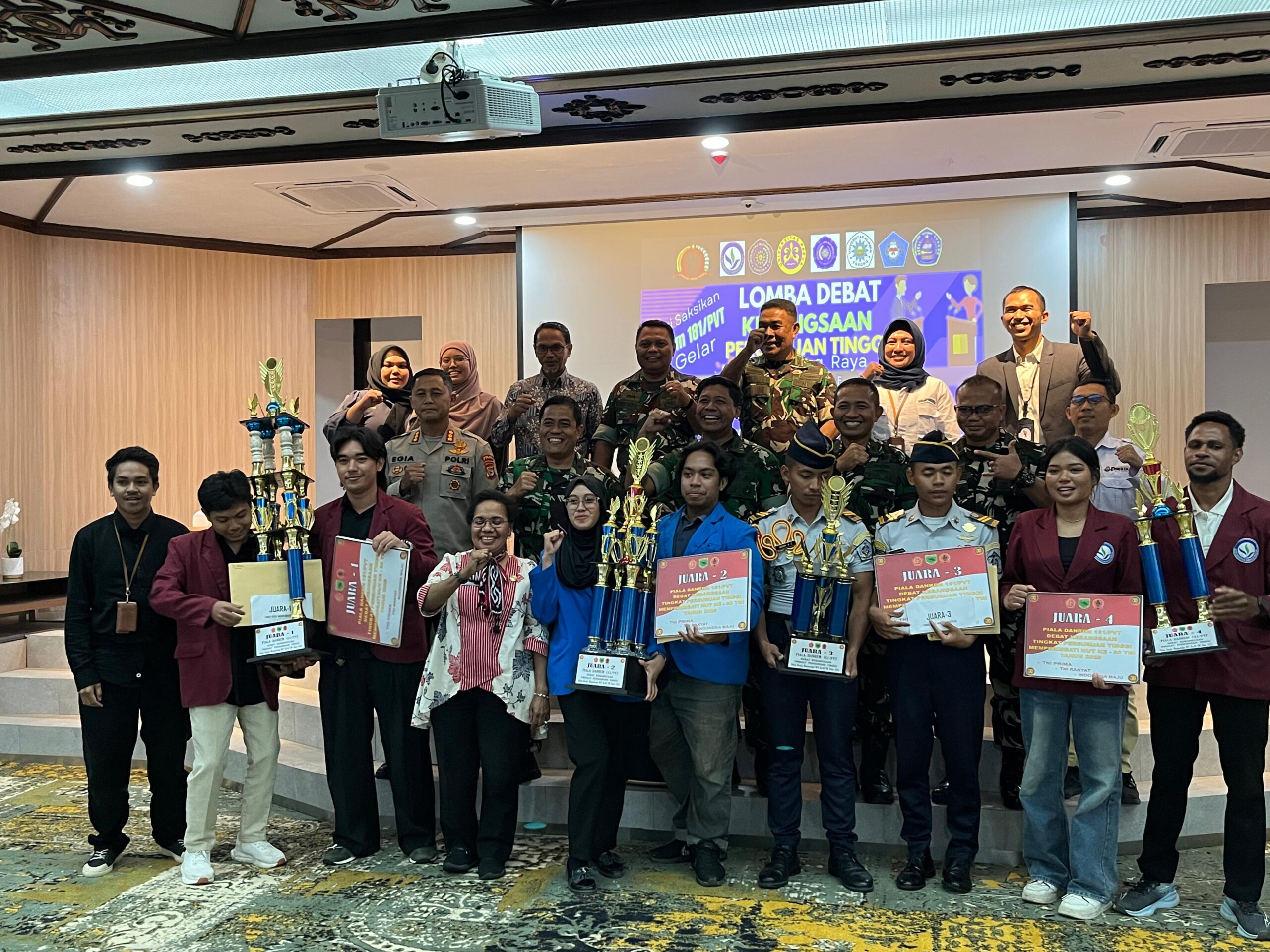 Korem 181/PVT Gelar Lomba Debat Kebangsaan Sambut HUT ke-80 TNI di Sorong