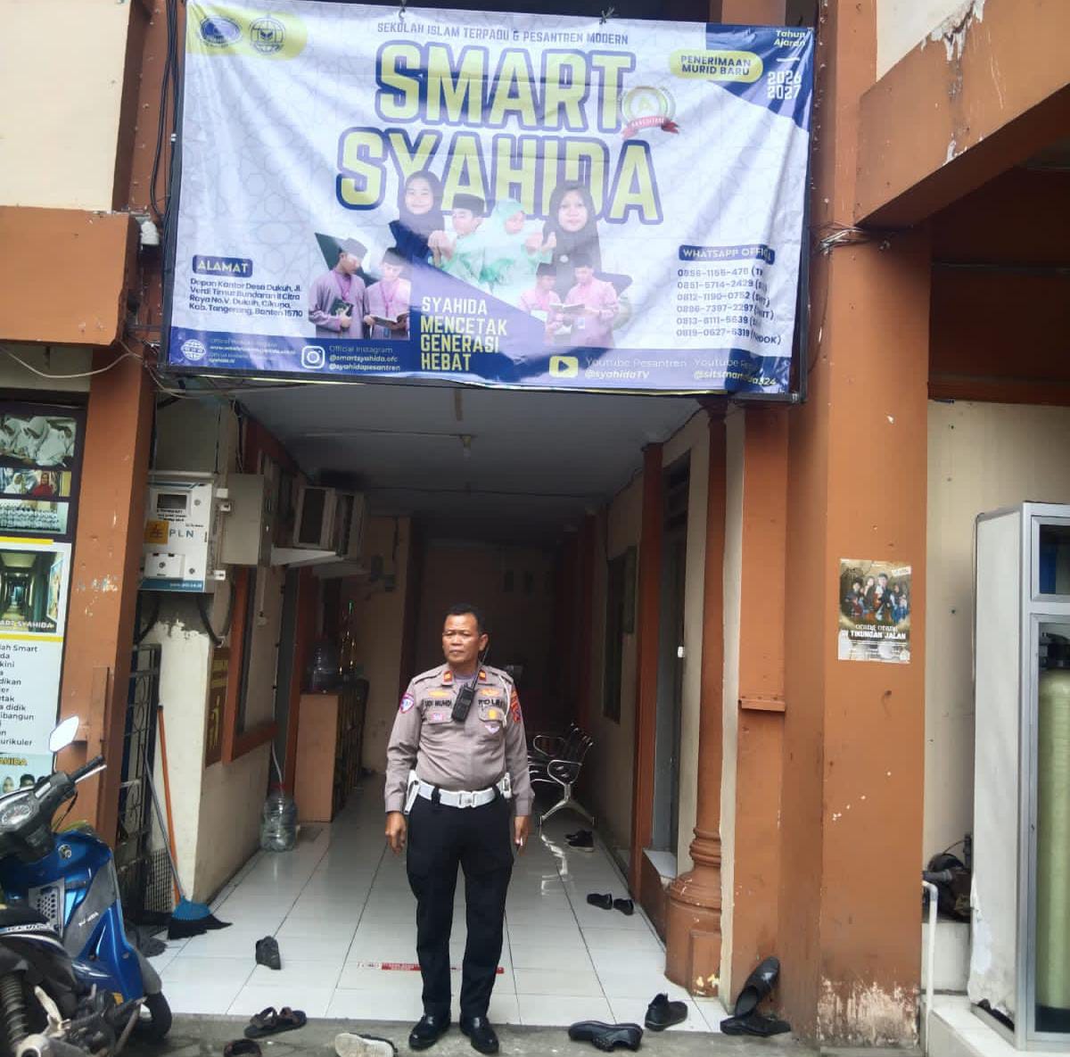 Unit Lantas Polsek Cikupa Kenalkan Pocil ke Siswa SIT Smart Syahida