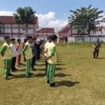 Danramil Sananwetan Beri Pembekalan Bela Negara pada Peserta LDKS SMPN 6 Kota Blitar