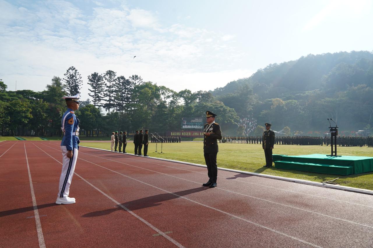Gubernur Akmil Pimpin Upacara Hari Kesaktian Pancasila dan Korpsraport Kenaikan Pangkat Organik Akmil di Lapangan Sapta Marga