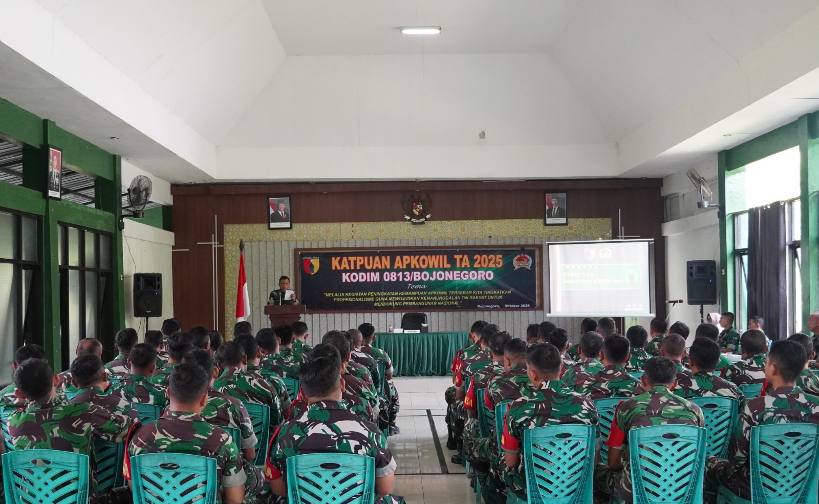 Bekali Kemampuan Binter para Babinsa, Kodim Bojonegoro Gelar Katpuan Apkowil Tersebar