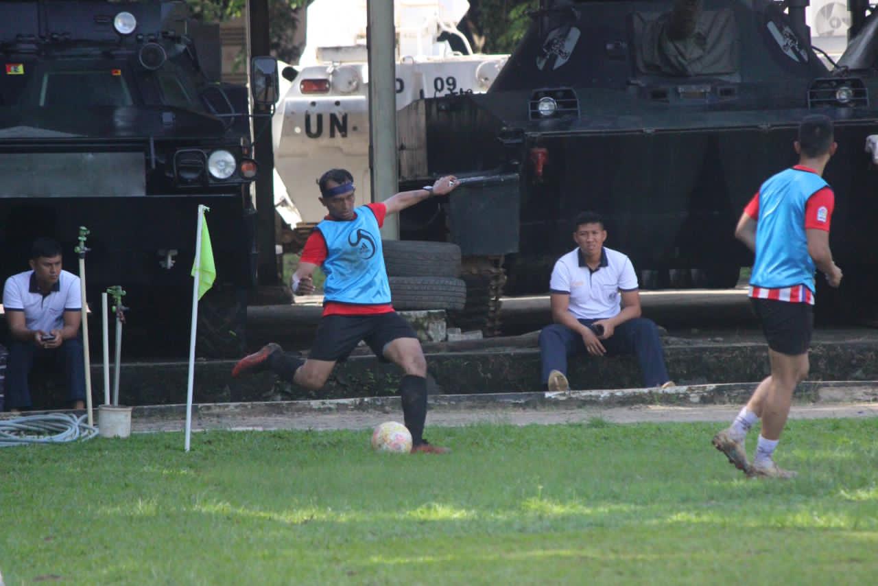 Big Match, Yonif 2 Marinir Laksanakan Laga Persahabatan Sepak Bola Bersama Yonif 6 Marinir