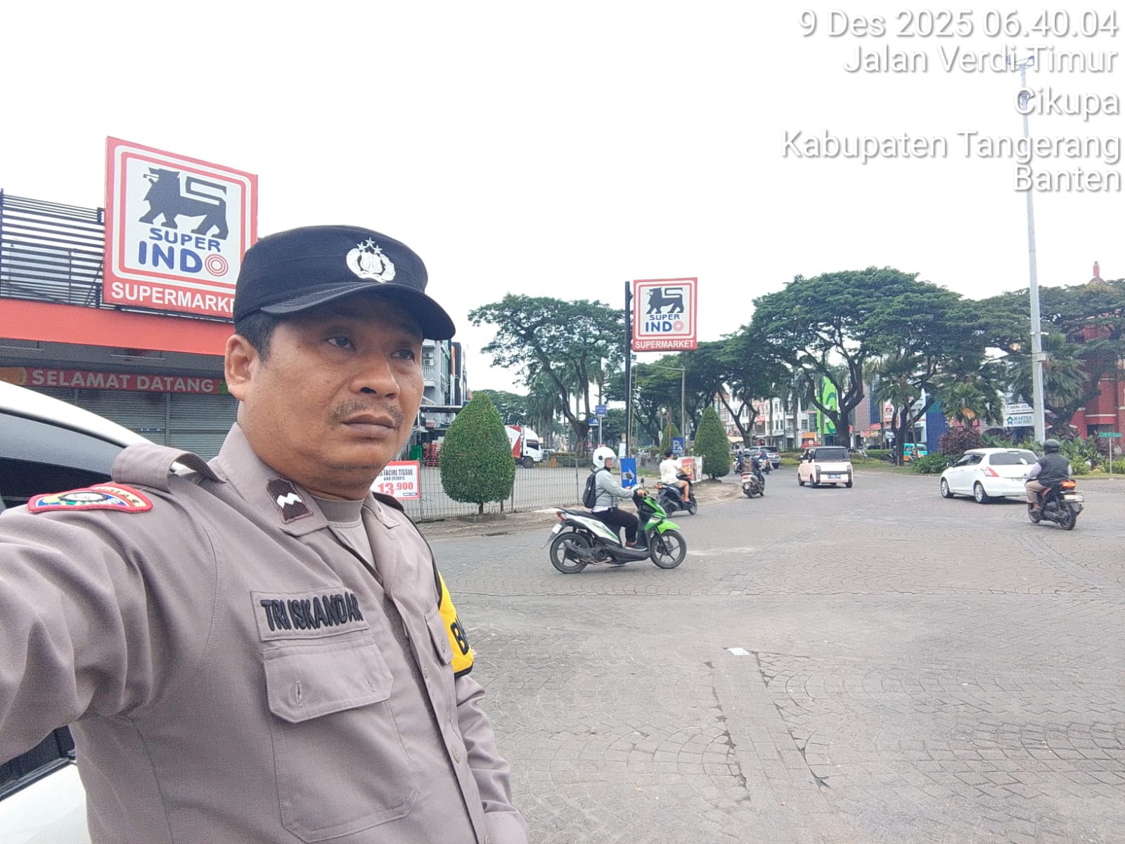 Polsek Cikupa Laksanakan PECAK Pagi, Personel Tempati Titik Rawan Kemacetan