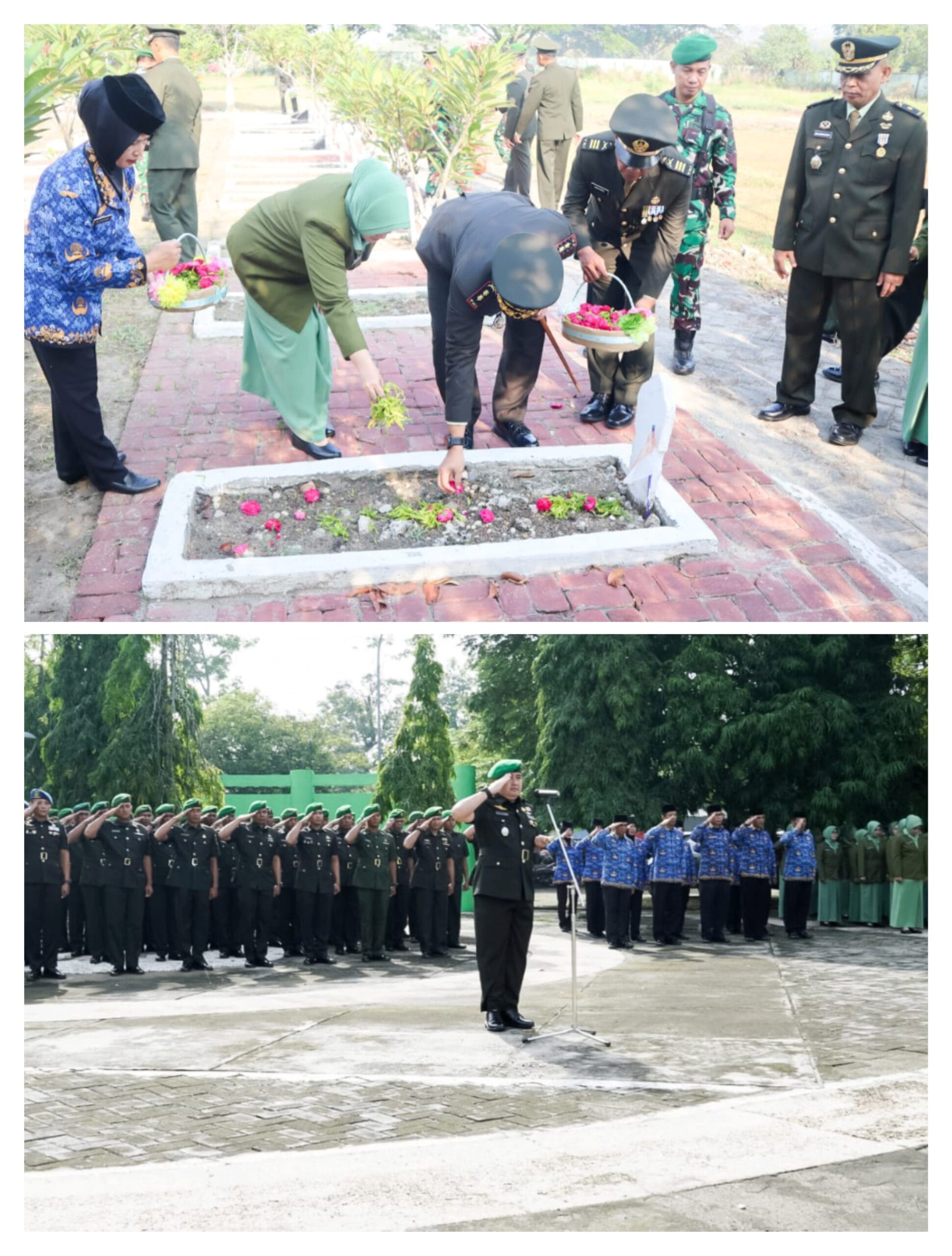 Jelang Hari Juang TNI Angkatan Darat, Kodim Bojonegoro Ziarah dan Tabur Bunga