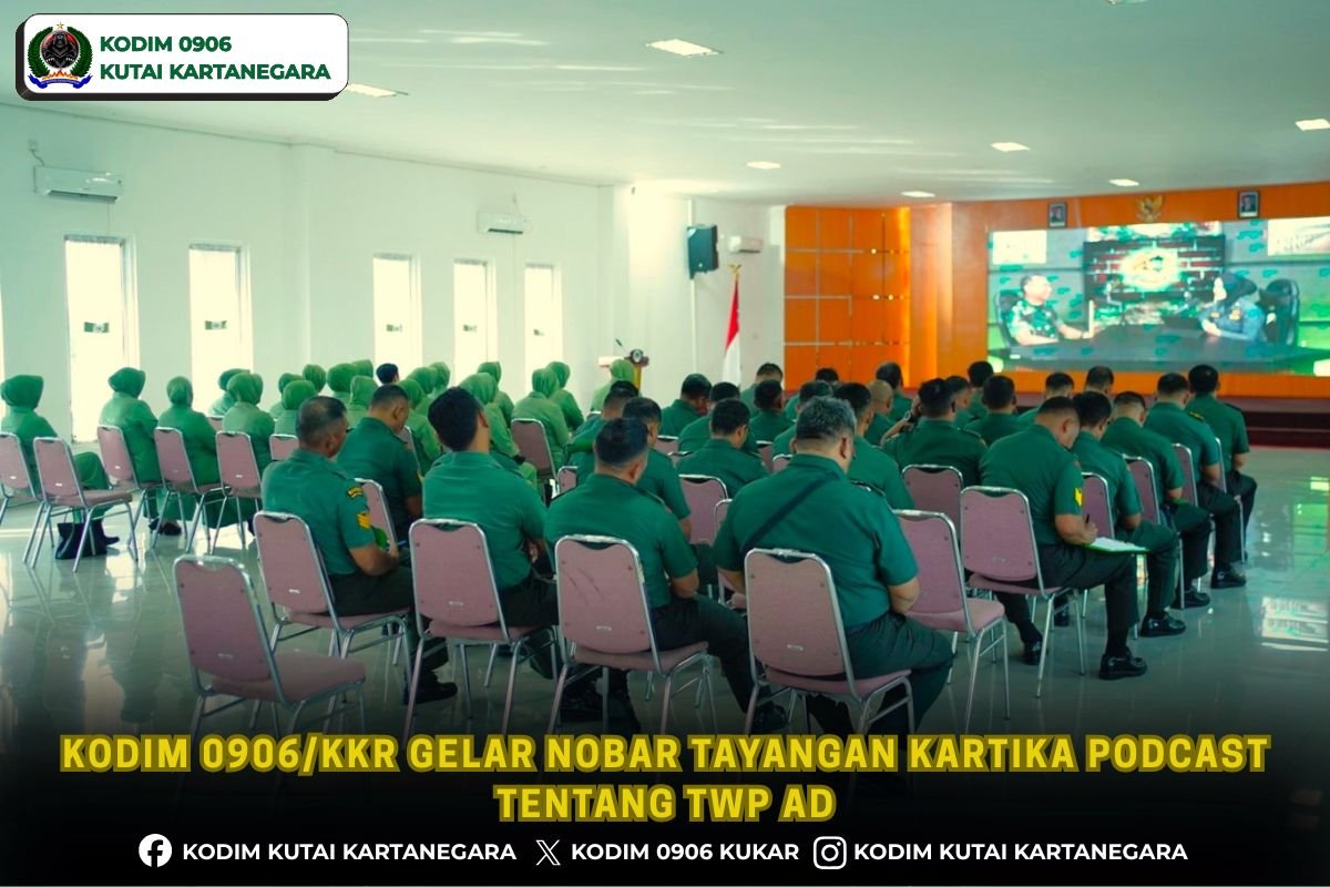 Kodim 0906/Kkr Gelar Nobar Tayangan Kartika Podcast Tentang TWP AD