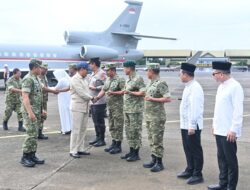 Danlanud Sultan Hasanuddin Sambut dan Hantar Kunjungan Kerja Wamenhan RI di Makassar