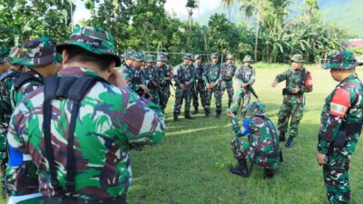 Prajurit Kodim 1505/Tidore Laksanakan Lator Apter Aplikasi Teritorial Sistem Blok