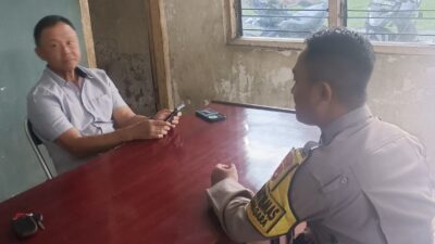 Bhabinkamtibmas Polsek Cikupa Sambangi Warga Desa Sukanagara, Perkuat Harkamtibmas