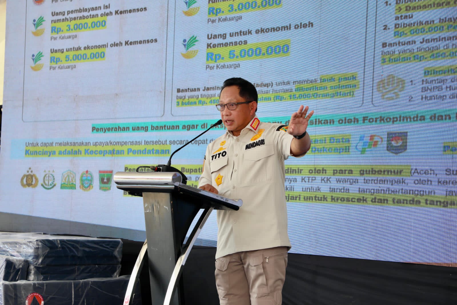 Kasatgas PRR Ingatkan Pemda yang Lambat Kirim Data Penerima Bantuan Bencana