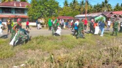 Jumat Bersih, Prajurit Kodim 1505/Tidore Bersatu Jaga Kebersihan Lingkungan