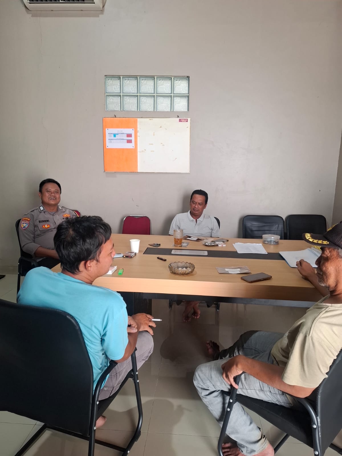 Bhabinkamtibmas Polsek Cikupa Laksanakan Poliran Bersama Masyarakat di Desa Talaga