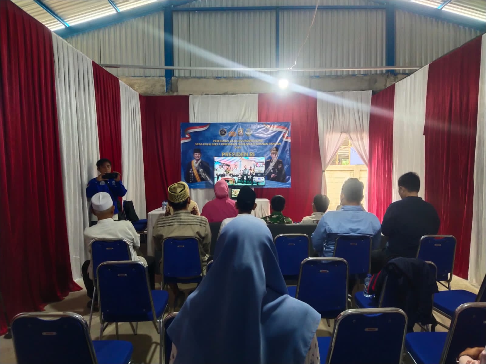 Polsek Cikupa Hadiri Groundbreaking SPPG Polri di Desa Pasir Jaya