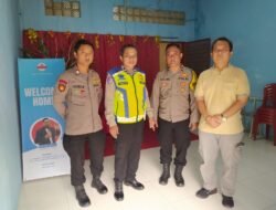 Polsek Cikupa Laksanakan Pengamanan Ibadah Minggu Umat Kristiani