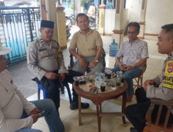 Bhabinkamtibmas Laksanakan Kunjungan dan Silaturahmi ke Kepala Desa Pasir Jaya