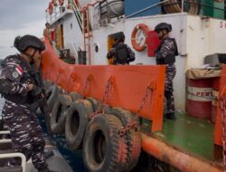 Tegakkan Hukum di Laut, Armada III Amankan Kapal Pengangkut Nikel di Teluk Weda