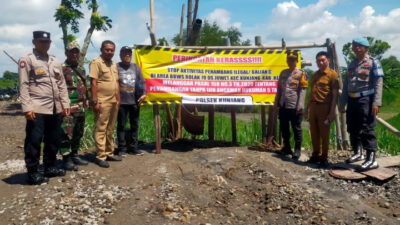 Baner Larangan Tak Bertaji, Tambang Ilegal di Rolak 70 Kediri Terus Menggali di Depan Mata Aparat