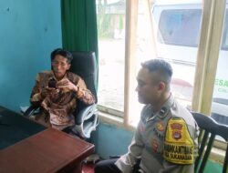 Bhabinkamtibmas Sambangi Sekretaris Desa Sukanagara, Perkuat Sinergi Harkamtibmas