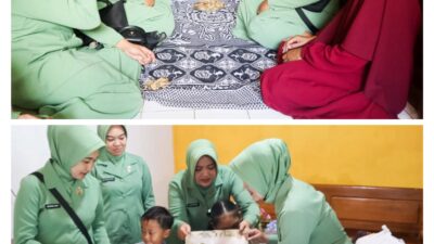 Persit Kodim Bojonegoro Gelar Anjangsana dan Salurkan Bantuan Sembako