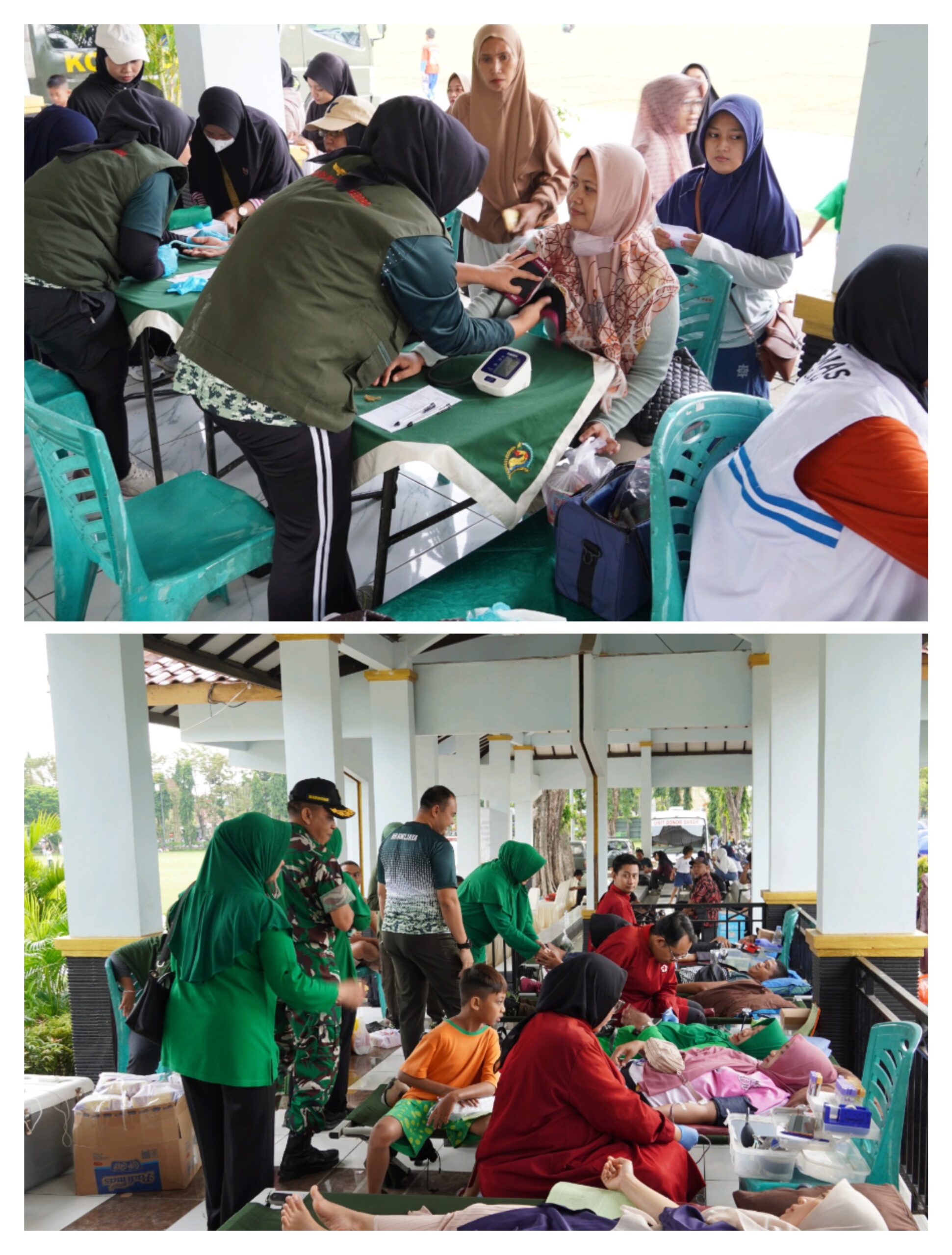 Sambut HUT ke- 80 Persit KCK, Kodim Bojonegoro Gelar Donor Darah dan Layanan Kesehatan Gratis