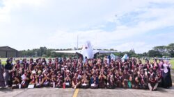 Mengenal Dunia Dirgantara, Ratusan Pelajar Makassar Kunjungi Lanud Sultan Hasanuddin