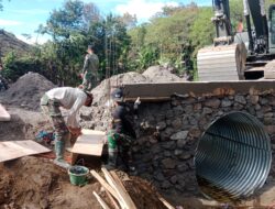 Satgas Gulbencal Kodam IM Percepat Jembatan Armco Bener Meriah, Akses Vital Warga Segera Pulih