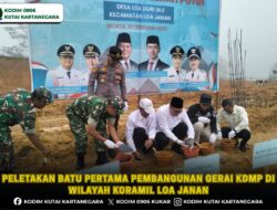 Peletakan Batu Pertama Pembangunan Gerai KDMP di Wilayah Koramil Loa Janan