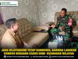 Jaga Silaturahmi Tetap Harmonis, Babinsa Lakukan Komsos Bersama Kades Demi  Keamanan Wilayah