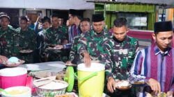 Hangatnya Kebersamaan, Satgas TMMD Ke 127 Kodim Blitar Buka Puasa Dan Tarawih Bersama Ansor Di Desa Krisik