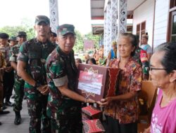 Usai Tinjau TMAB dan MCK, Tim Wasev Serahkan Paket Sembako kepada Warga Kampung Tering Lama