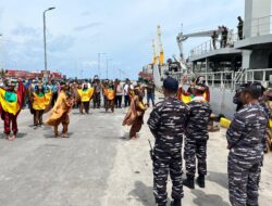 Satgas Trisila 2026 Resmi Sandar di Dobo, Perkuat Keamanan Wilayah Perbatasan Timur