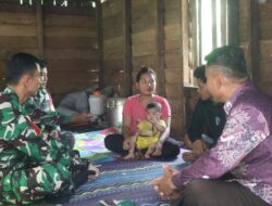 Dansatgas TMMD Kunjungi Rumah Warga Penerima Bantuan RTLH di Linggang Amer