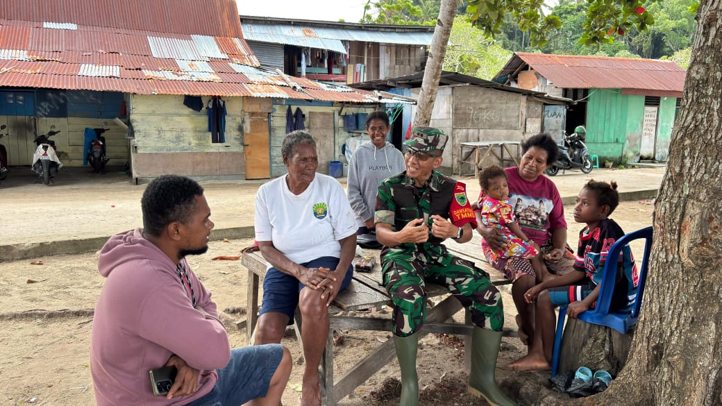 TMMD Ke-127, Dandim 1804/Kaimana Ajak Warga Kampung Namatota Jaga Kelestarian Alam dan Prioritaskan Pendidikan Anak