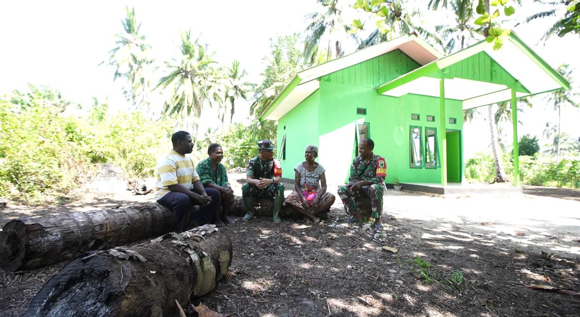 TMMD ke-127 Kodim 1804/Kaimana Wujudkan Rumah dan Sumur untuk Warga Kampung Sisir