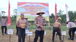 Kapolda PBD Pimpin Penanaman Jagung Pipil Kuartal I di Sorong Secara Serentak: Dukung Ketahanan Pangan Nasional