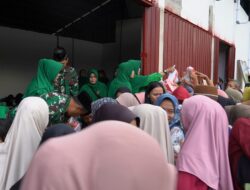 Secara Serentak dan Tersebar, Jajaran TNI Kodim Bojonegoro Gelar Bazar Murah dan Takjil Ramadan