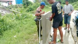Masuki Tahap Finishing, Satgas TMMD Bangun Tempat Pengambilan Air Bersih untuk Warga