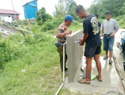 Masuki Tahap Finishing, Satgas TMMD Bangun Tempat Pengambilan Air Bersih untuk Warga