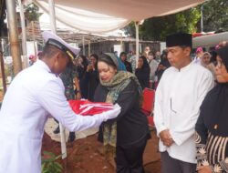 Danyonif 2 Marinir Pimpin Upacara Pemakaman Militer (Alm) Kapten Marinir Rahadian Fadillah
