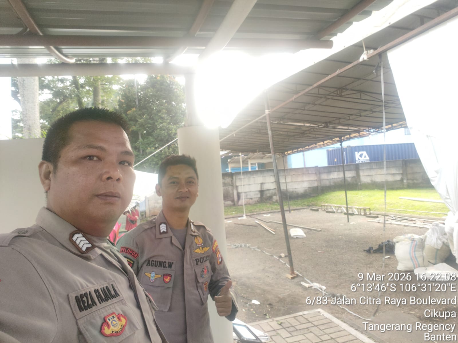 Bhabinkamtibmas Polsek Cikupa Lakukan Pengecekan Pos Pam Citra Raya dalam Rangka Ops Ketupat Maung 2026