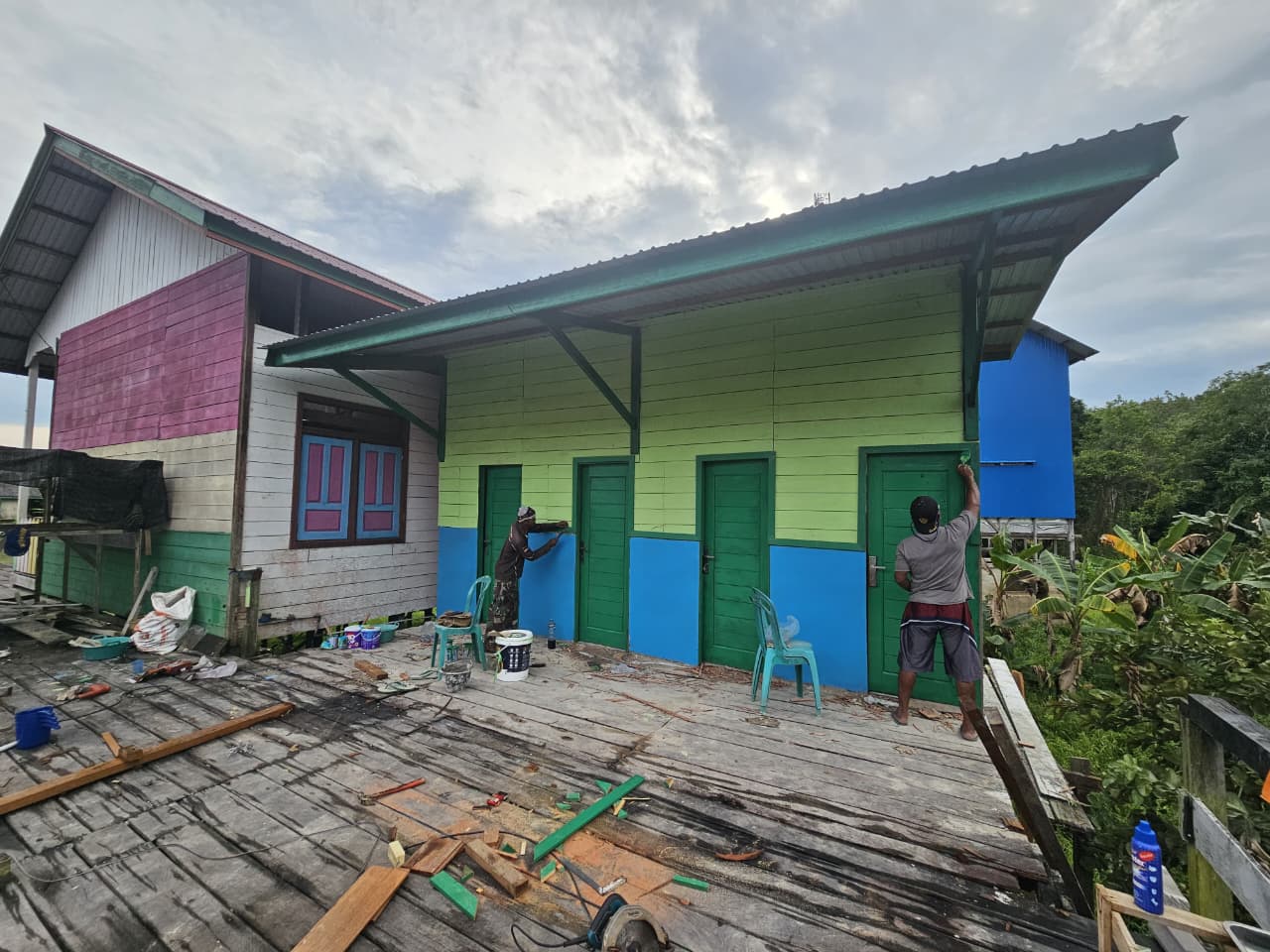 MCK Kampung Tering Lama Segera Selesai, Satgas TMMD Fokus Tahap Akhir